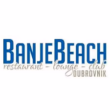 Logo of Banje Beach restaurant, lounge, and club in Dubrovnik.
