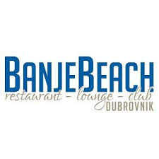 Logo of Banje Beach restaurant, lounge, and club in Dubrovnik.