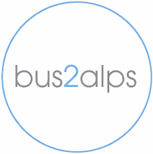 bus2alps company logo with grey and blue text inside a thin blue circle.