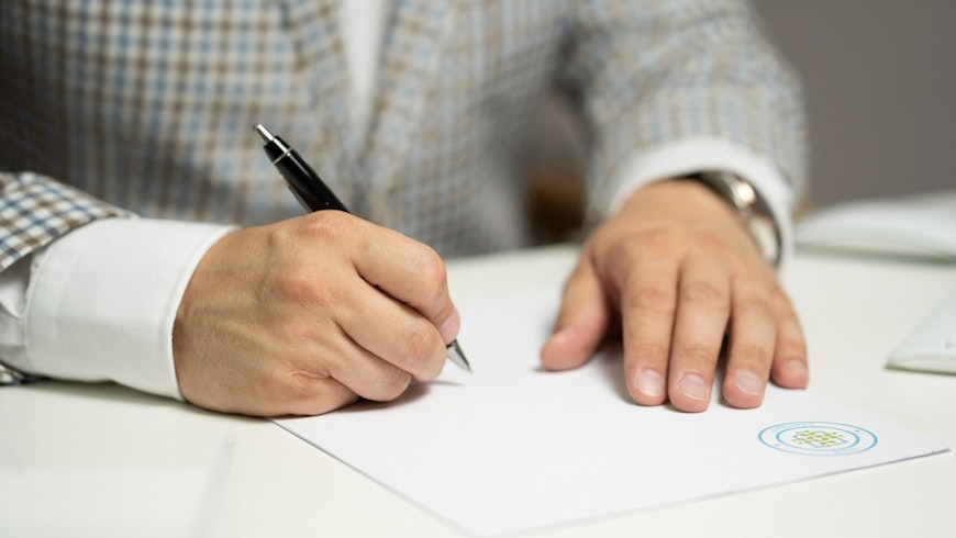 signing paperwork
