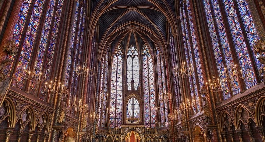 Sainte-chappelle inside 