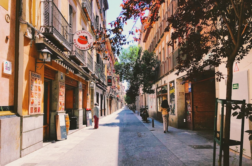empty street in barcelona