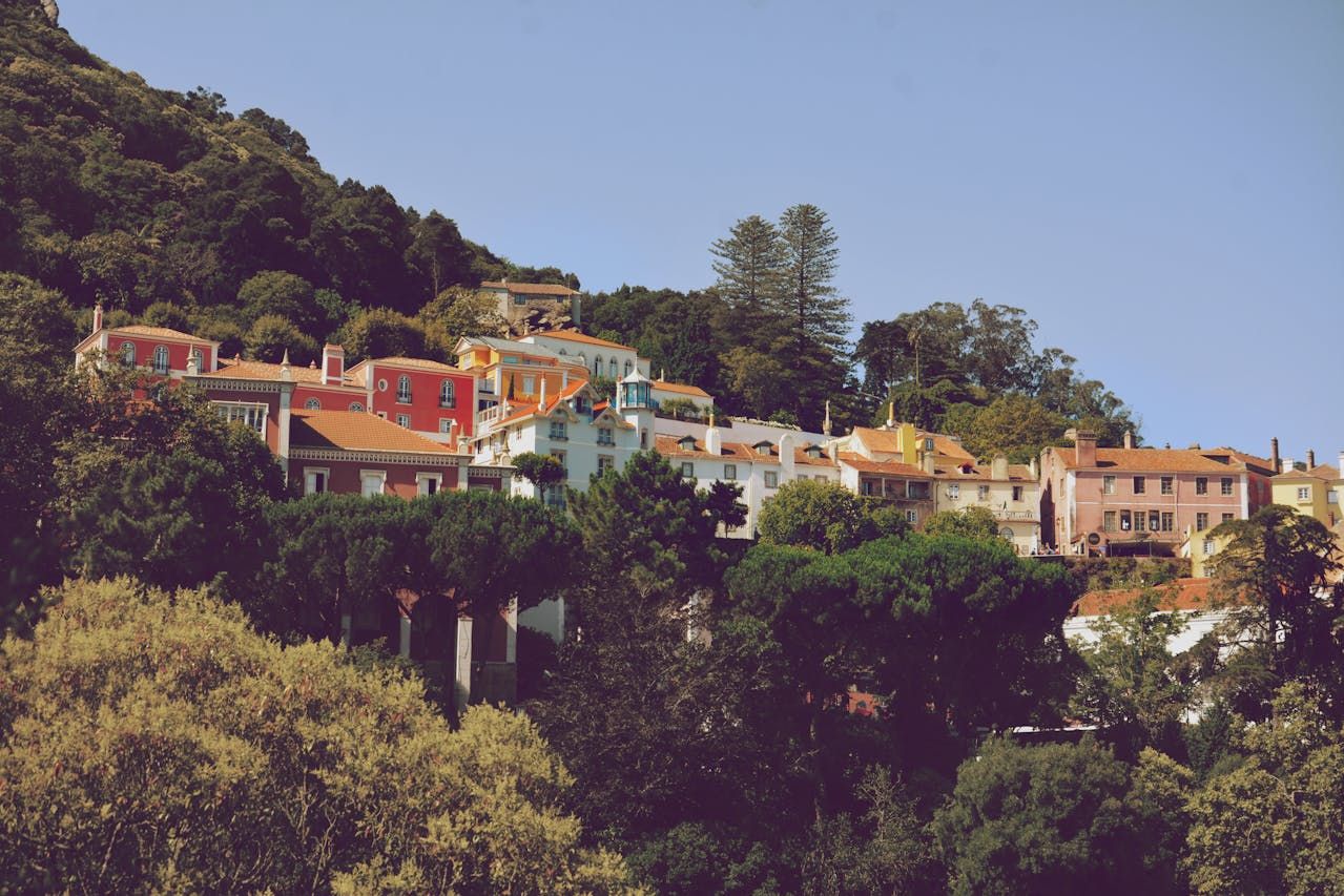 View of the village of Mafra from afar