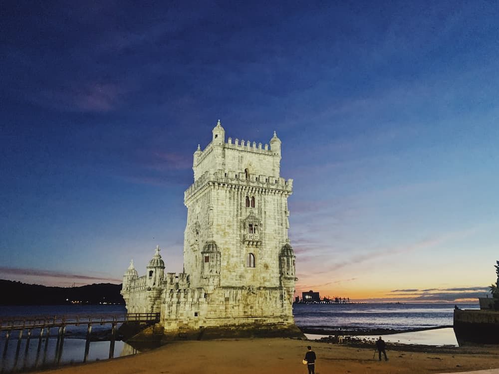 Torre Belem at sunset 