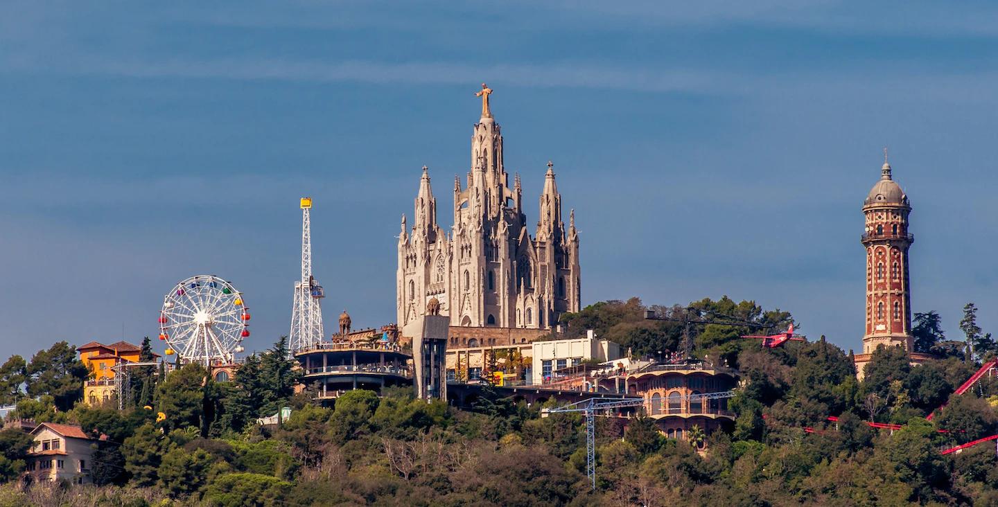 Vista de la montaña del Tibidabo