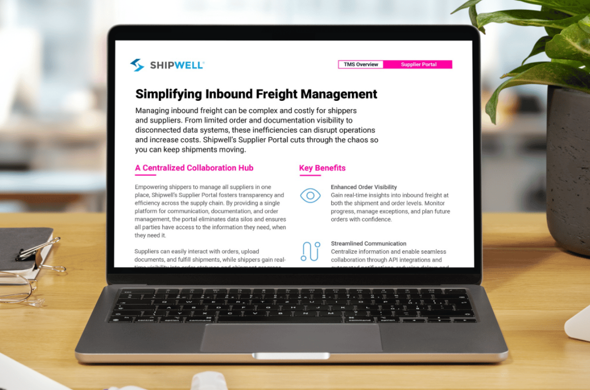Cut Inbound Freight Costs with Shipwell Portal