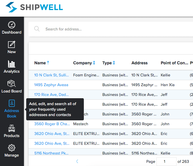 How to save addresses