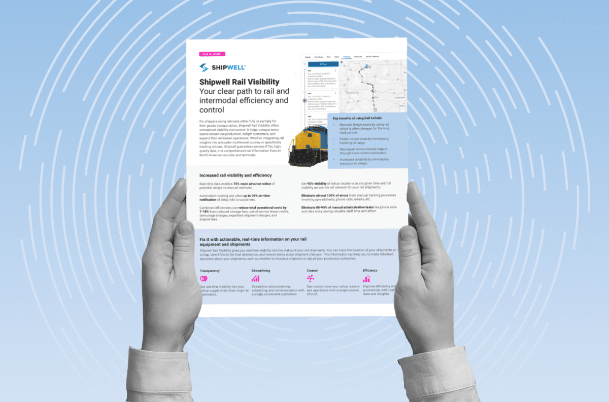 Improve Rail & Intermodal Visibility with Shipwell