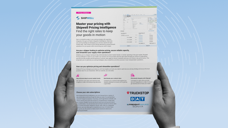 Master your pricing with Shipwell Pricing Intelligence