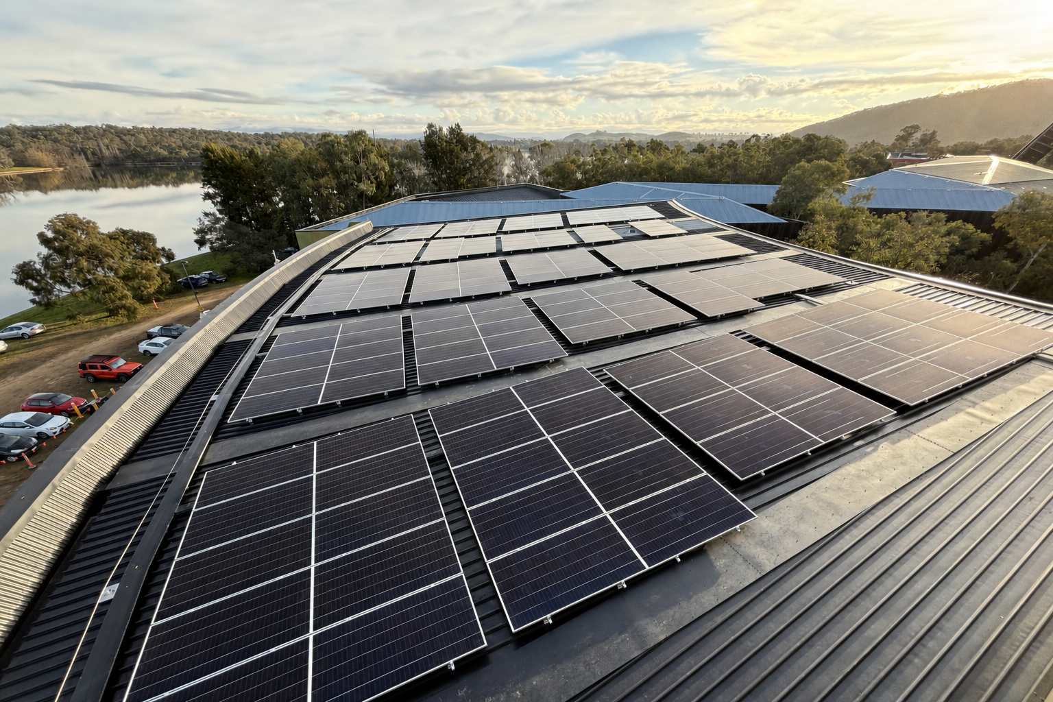 158kW solar installation using SunPower Performance 7 panels