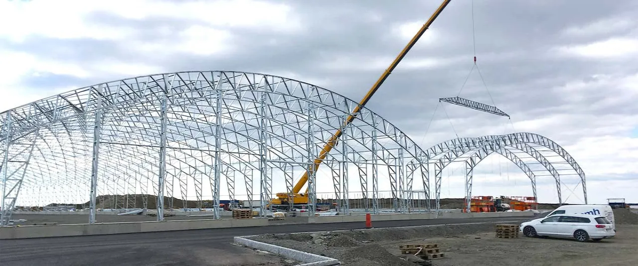 Montage av lagertält