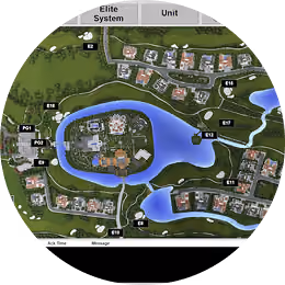 Circular crop of the SubAir control panel from the Robinswood Golf Club in the Phillipines.