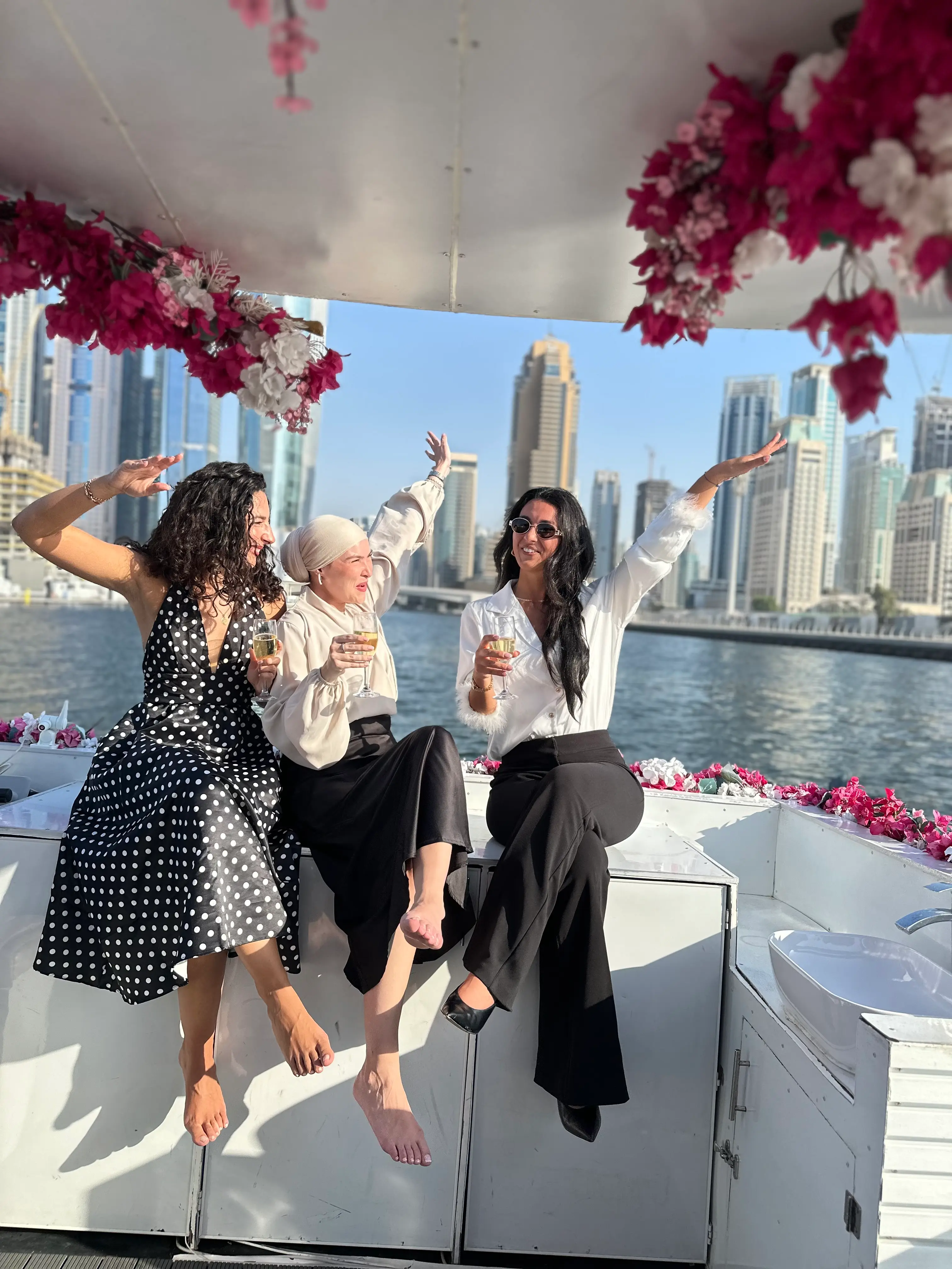 The most affordable private boat tour in Dubai Marina. 1-hour cruise around JBR and Ain Dubai starting from 399 AED. 