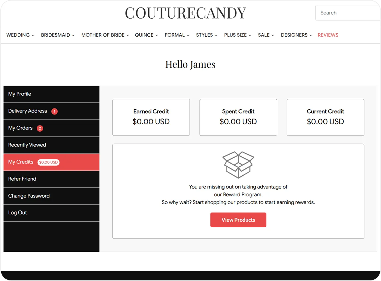 couturecandy website image