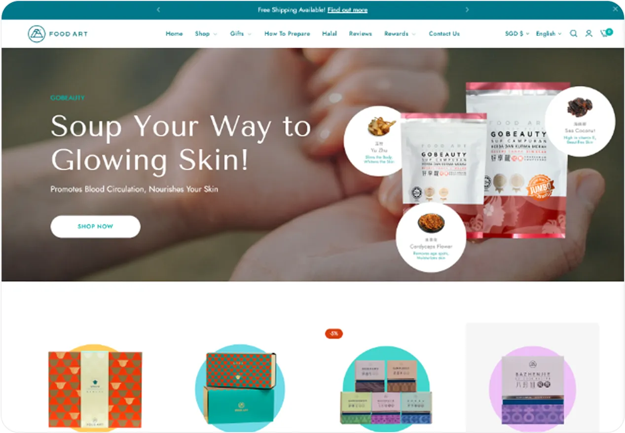 foodart website image