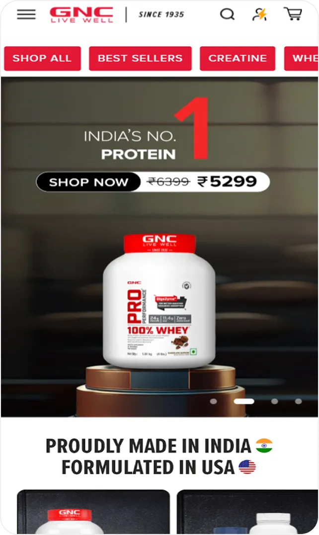 gnc website image
