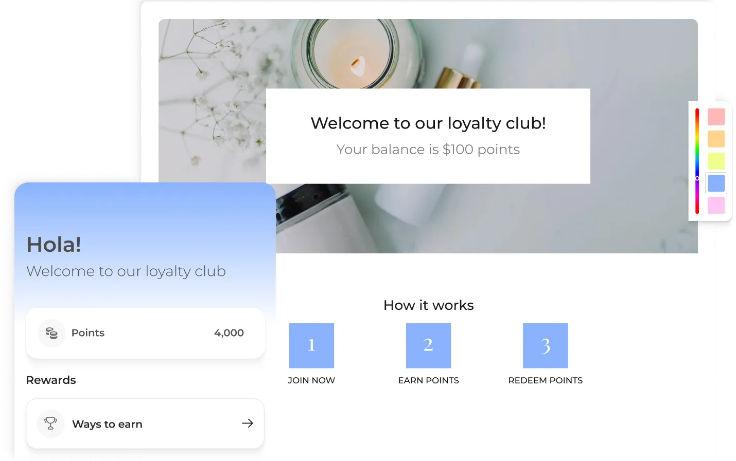 reward widget and reward page image