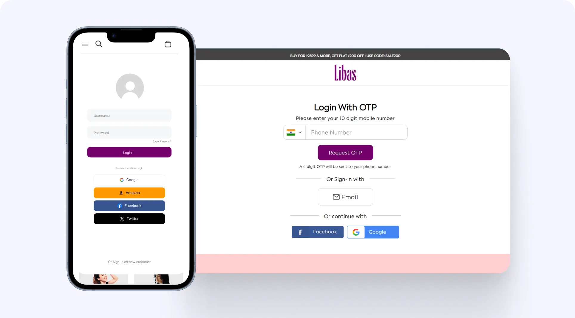 Passwordless login signup in shopify