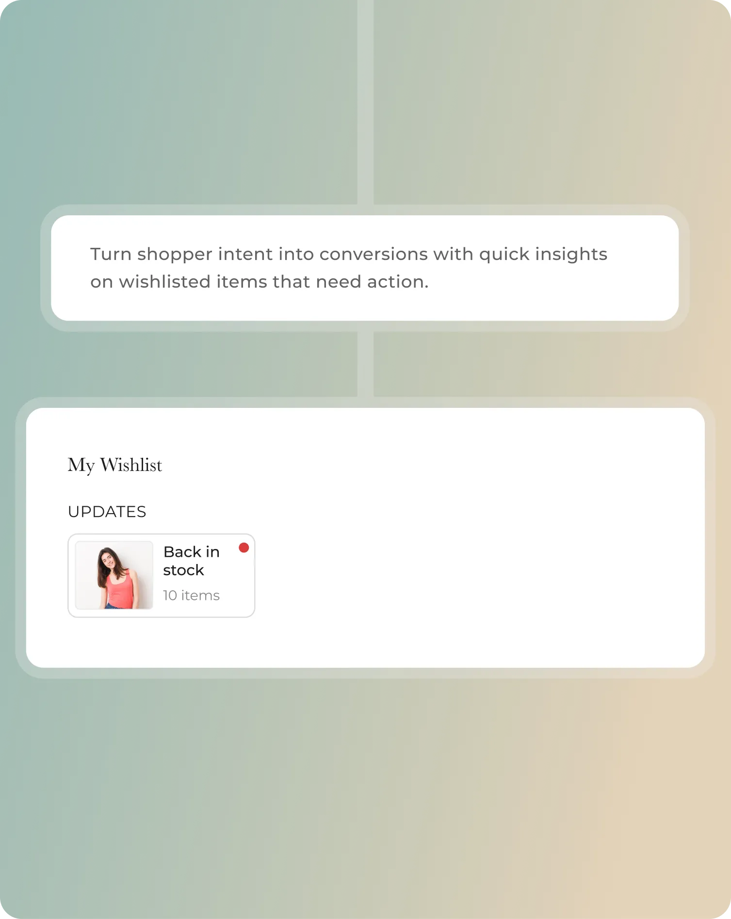 back in stock wishlist page