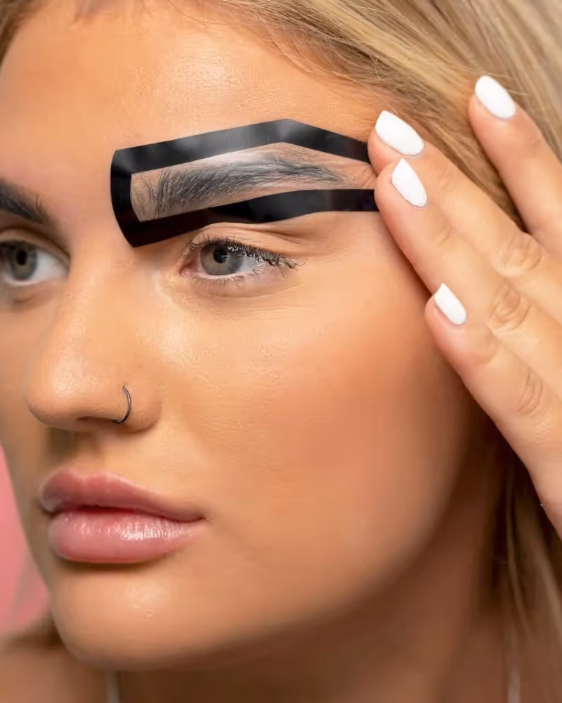 Brows shower cap to protect brows after microblading