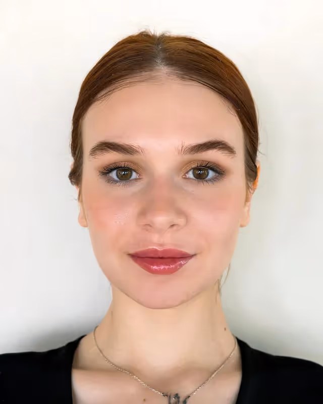 Lips after lip blush treatment
