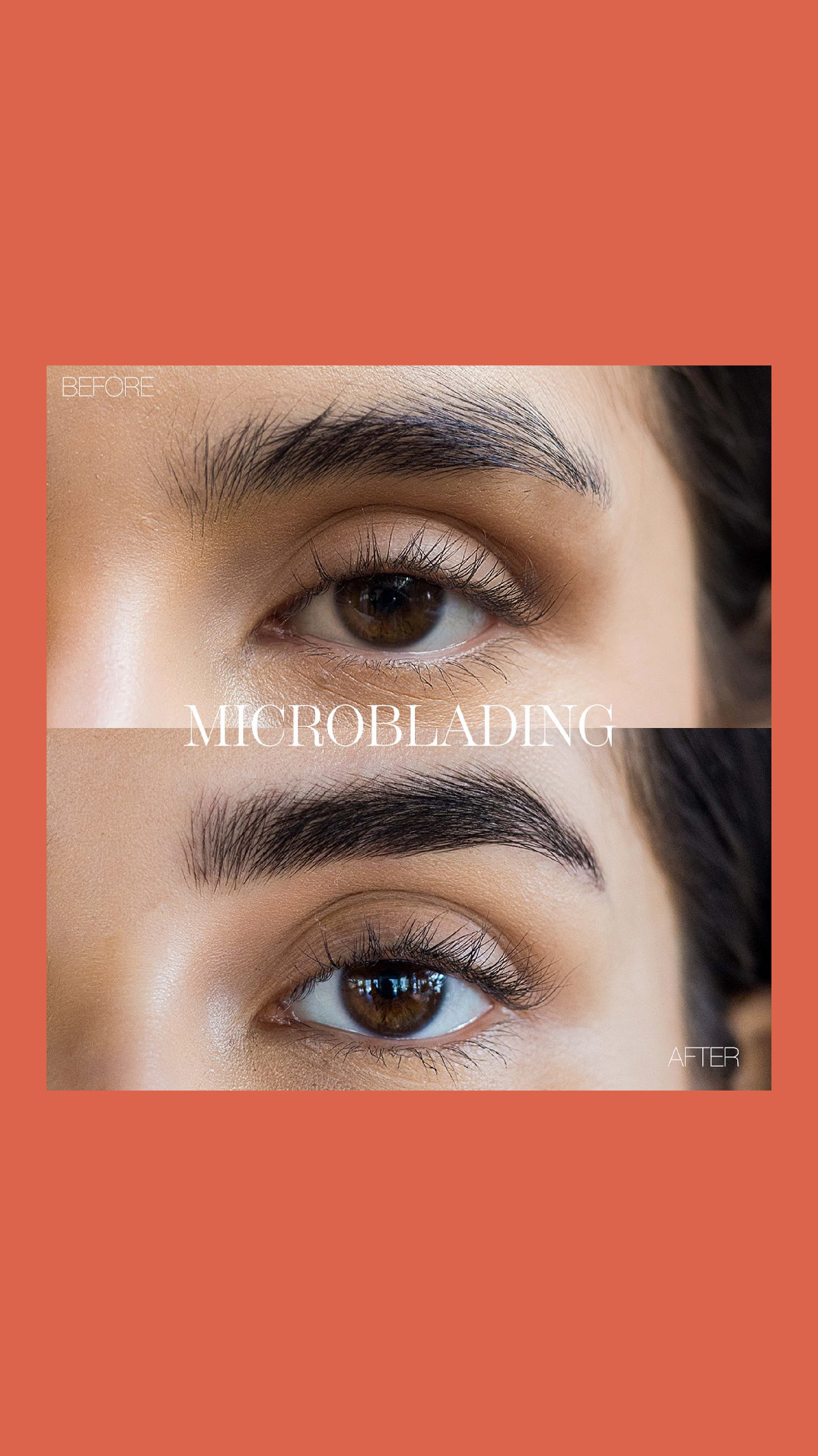 Microblading Eyebrows Before and After