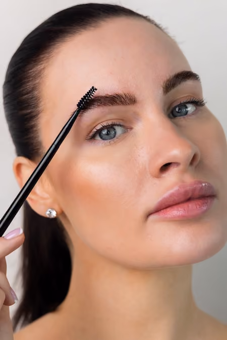 Well shaped and groomed brows