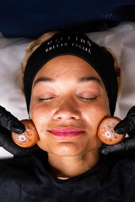 Million Dollar Facial for glass-like finish