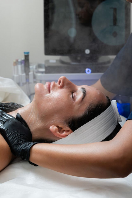 Deep cleansing with HydraFacial