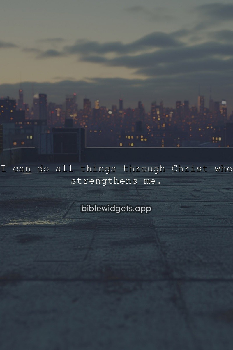 Bible verse about strength — Philippians 4:13