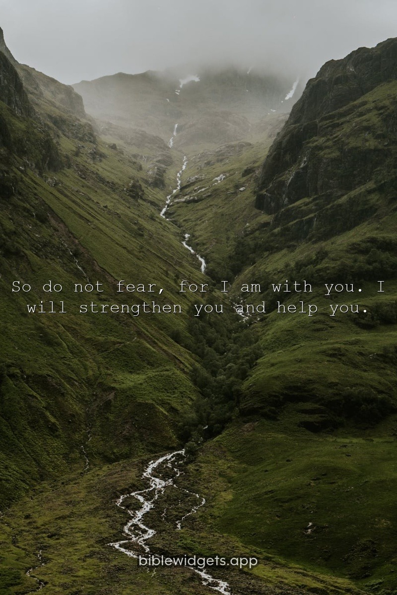 Bible verse about strength — Isaiah 41:10