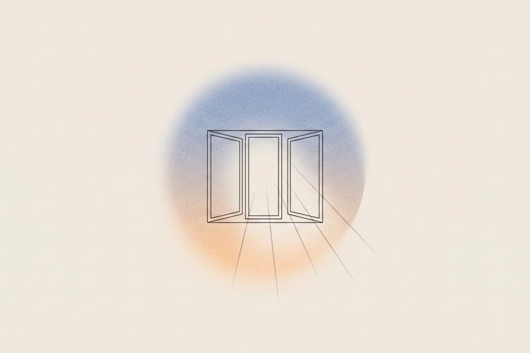 Sunlight streaming through a window