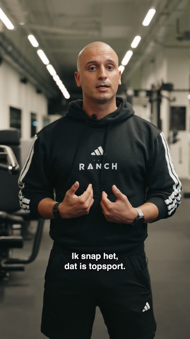 Athlete standing in gym