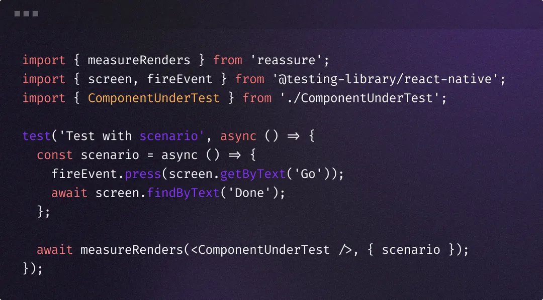 Terminal measureRenders