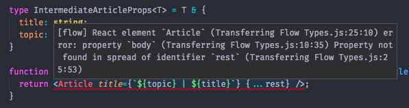 code flow warning props