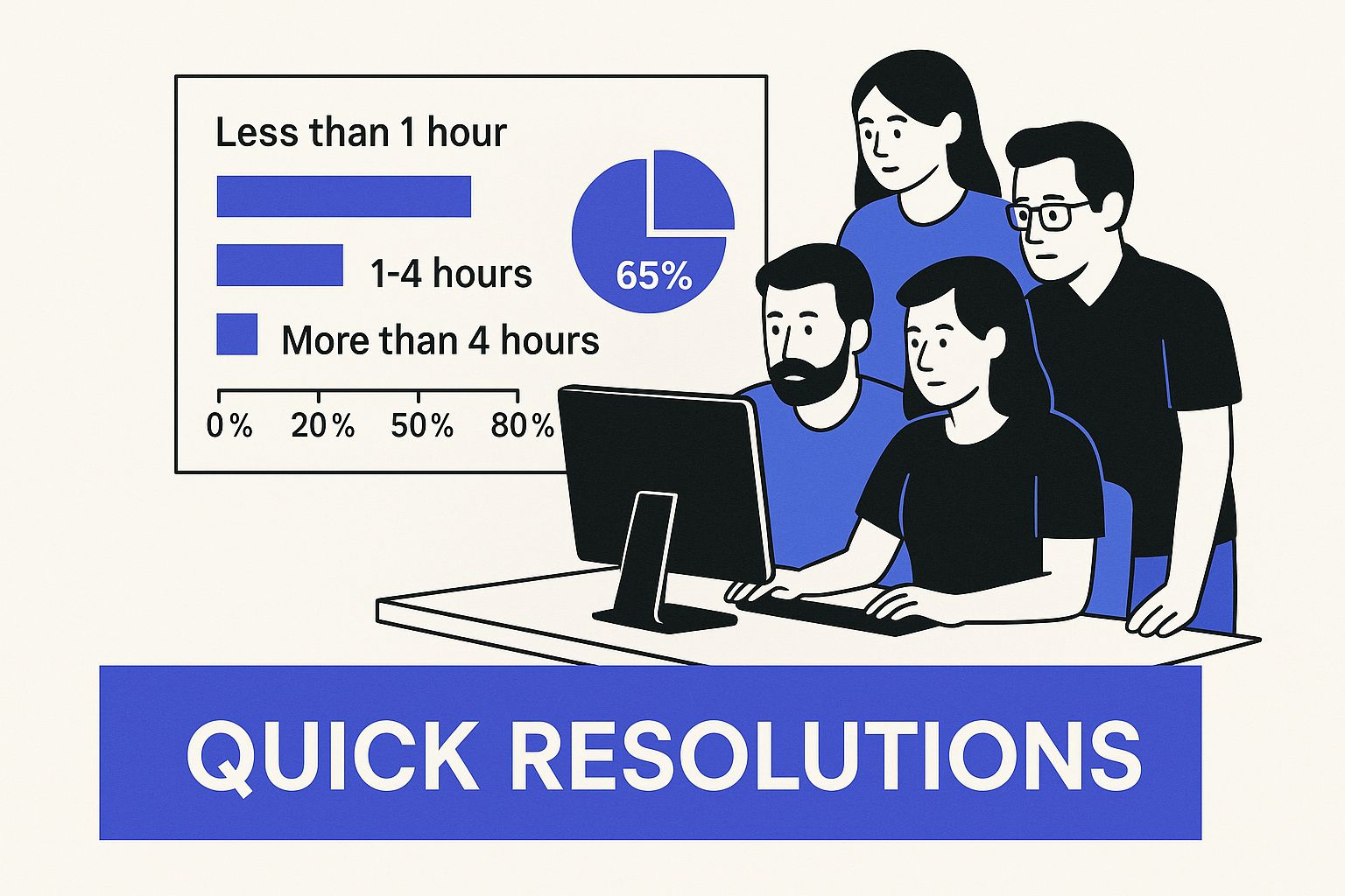 Infographic about chatbot for it support