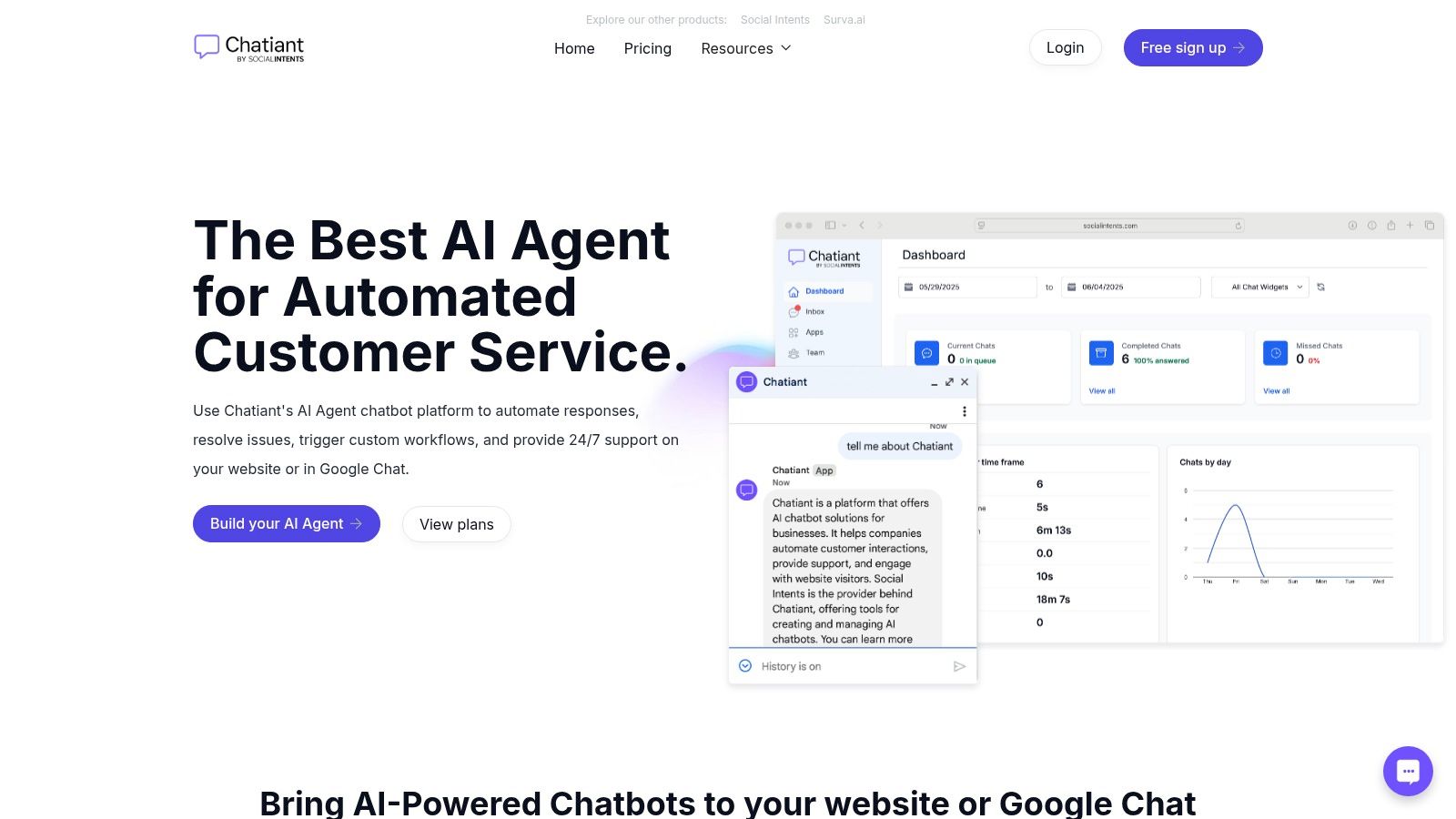 Chatiant: AI Agent & Chatbot Automation