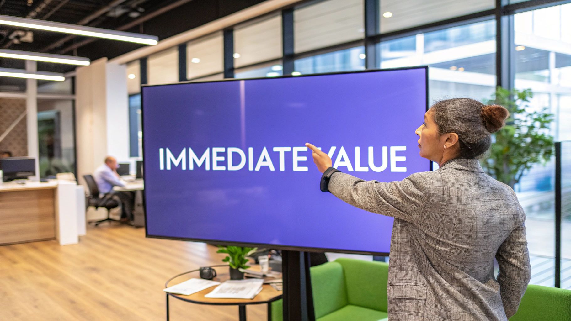 Value-Driven Welcome Message
