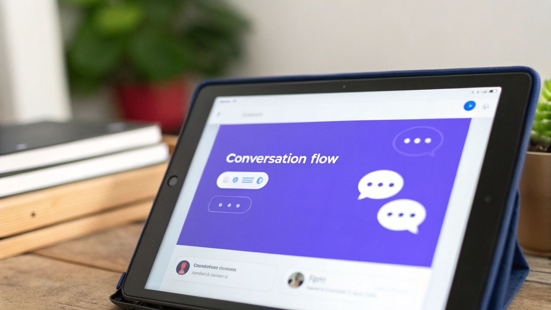 A person working on a laptop, comparing different technology stacks for an AI assistant.