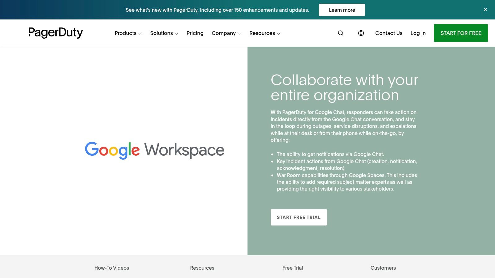 PagerDuty for Google Chat