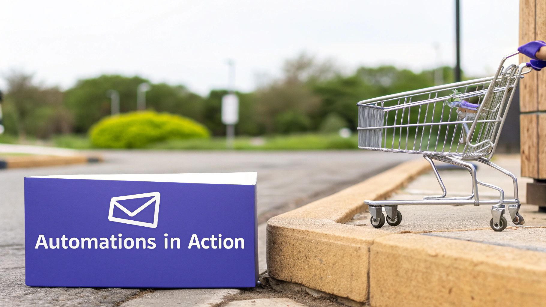 A person at a desk interacting with a digital marketing automation dashboard showing customer journeys.