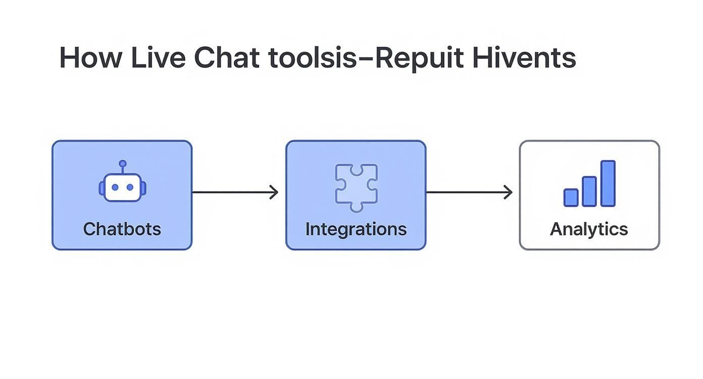 Infographic about live chat software comparison