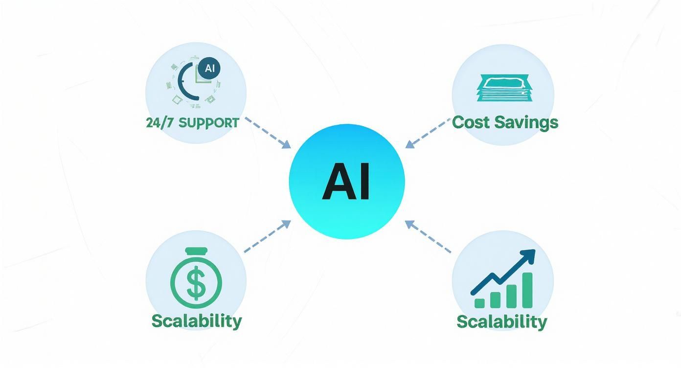 Infographic about ai agents for customer service