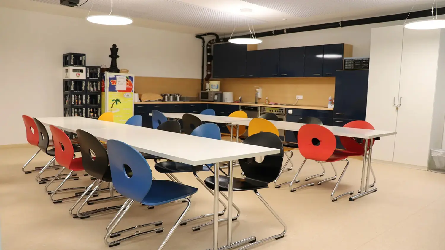Wiederhergestellter Aufenthaltsbereich des Kindergartens im Seniorenzentrum