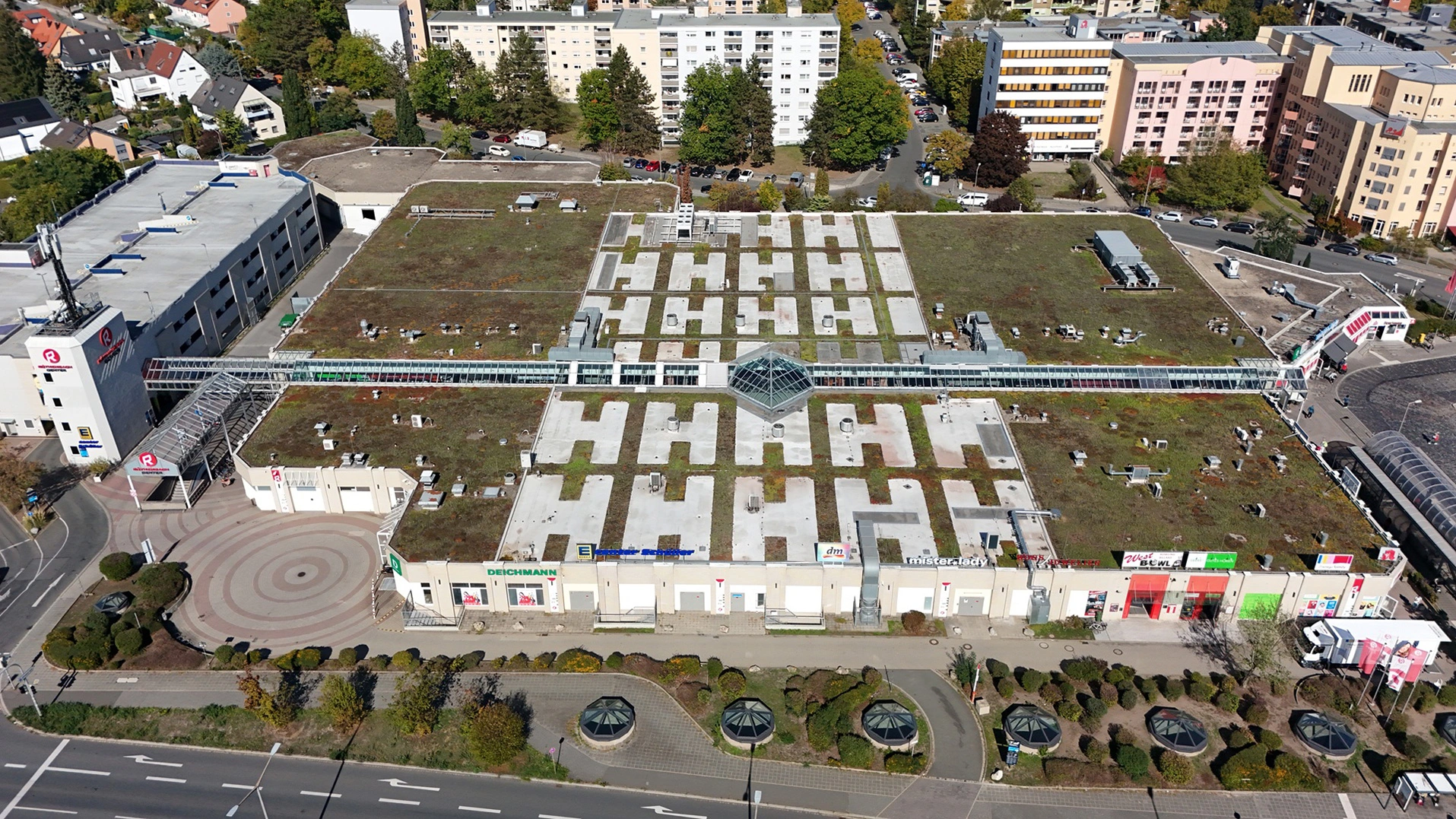 Luftaufnahme des Gebäude