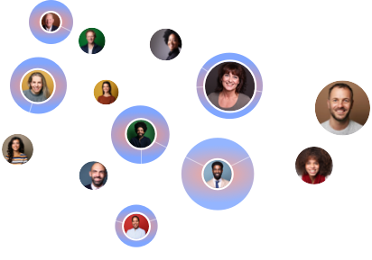 Réseaux de photos de profile interconnectées  