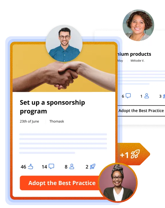 Social HR platform: collaborative workspace for best practice sharing and adoption for deployment at scale.