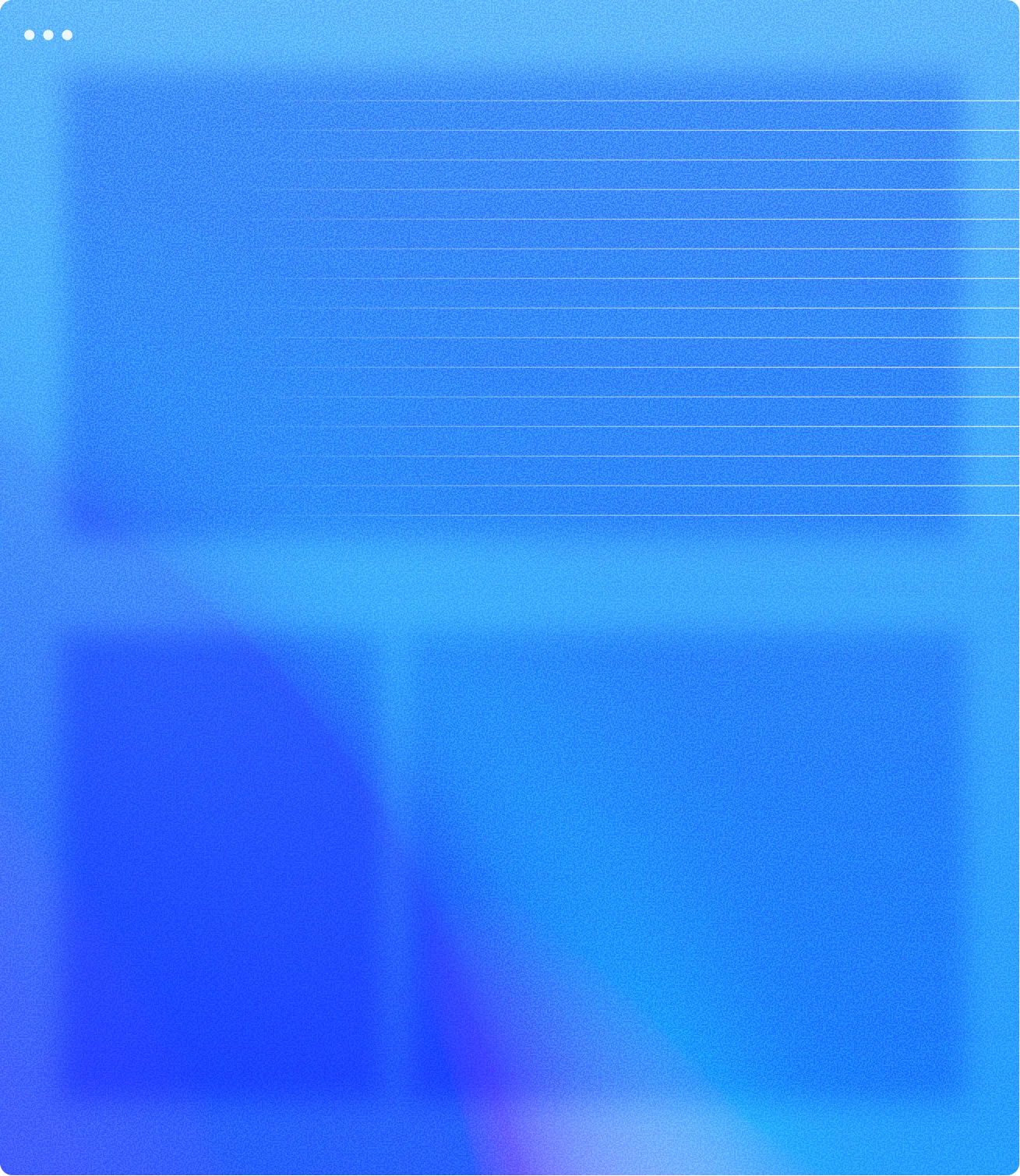 Abstract blue gradient background with geometric shapes and horizontal white lines.