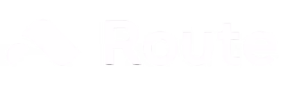 Route brand logo with a stylized location pin icon.