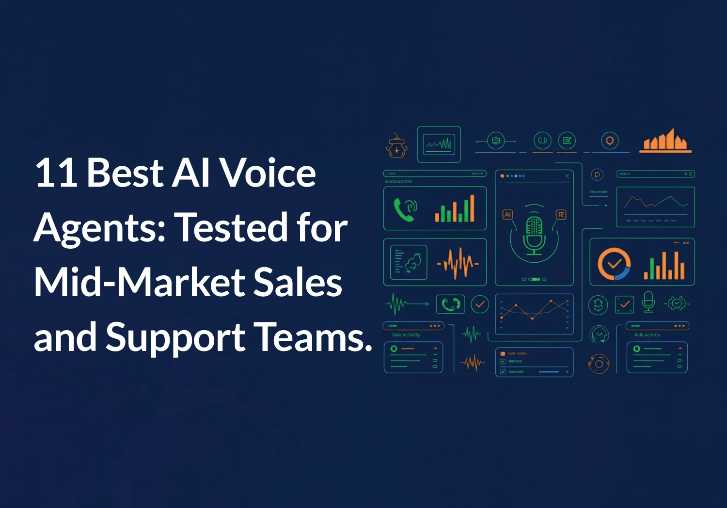 We tested 11 AI voice agent platforms over 90 days — ranked by CRM-native sync, inbound coverage, and per-minute math. Aloware #1 for mid-market sales teams.